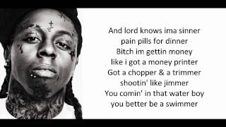Lil&#39;Wayne - Sure Thing (Lyrics On Screen)