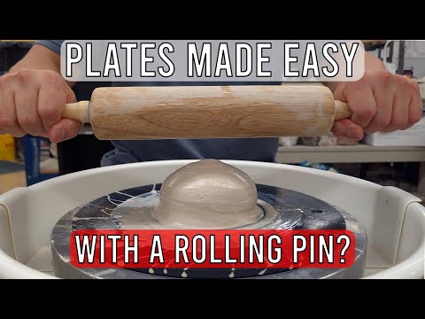 Easiest Way to Make a Plate || Throw a Plate Using a Rolling Pin Ep. 1