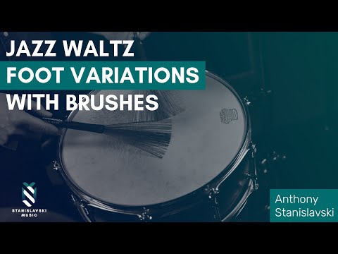 Jazz Waltz Comping with Brushes pt.2 - Free Drum Lesson
