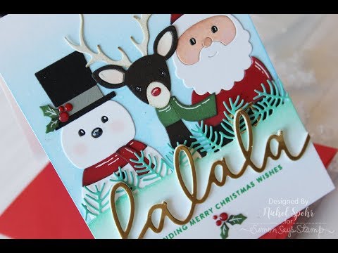 Picture Book Christmas Die Cut Card