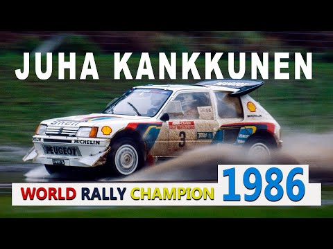 Juha Kankkunen | Peugeot 205 T16 | Gruppe-B-Rallye-Weltmeister 1986 [Seitenpässe] (Telesport)