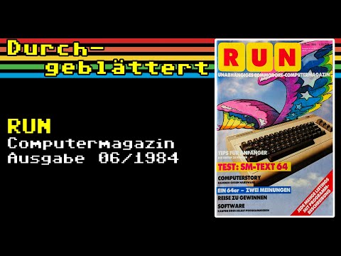 RUN Erstausgabe (06/1984) durchgeblättert und kommentiert