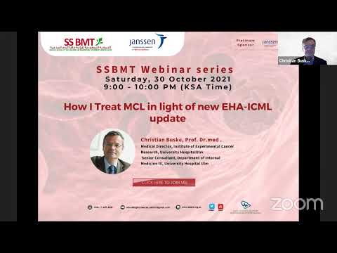 SSBMT Webinar - How I Treat MCL in light of new EHA-ICML update - 30 October 2021