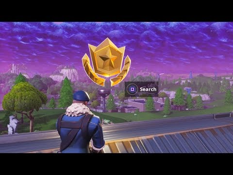 Fortnite Battle Royale - Week 5 Secret Battlestar Location (Season 5 Road Trip Challenges)
