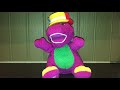 FISHER PRICE 2001 VINTAGE BARNEY THE DINOSAUR SILLY HATS SINGING SOFT ELECTRONIC TALKING TOY