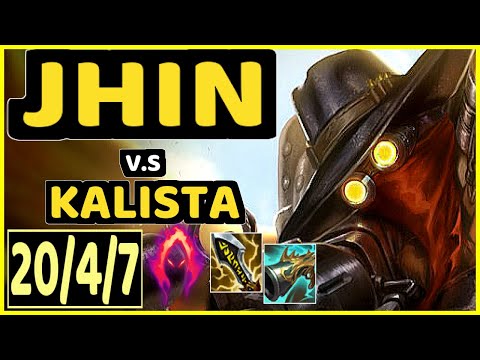 JHIN vs KALISTA - 20/4/7 KDA BOTTOM ADC GAMEPLAY - NA Ranked DIAMOND