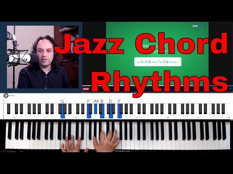 Jazz chord rhythms - learning to swing with rhythmic displacement