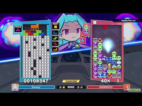 [Puyo Puyo Tetris 2] Puzzle League VS: Doremy vs. SSENRED231 (26-03-2021, PC, JP voices)