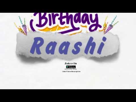 Happy Birthday Raashi