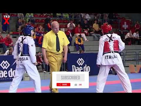 Taekwondo Euros 2006 Female Bantam Weight Semi Final M Mkrthcyan (RUS) v F Mastrantoni (ITA)