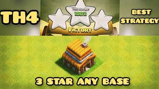 TH4 Best Attack Strategies | Clash Of Clans | ClashWithAvin |