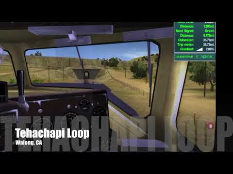 Timelapse Bakersfield to Mojave on ATSF Train #991!