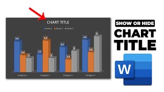 How to show or hide chart title in word