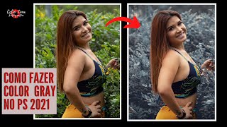 Como fazer colorizao cinza suave cinematogrfica Photoshop 2021