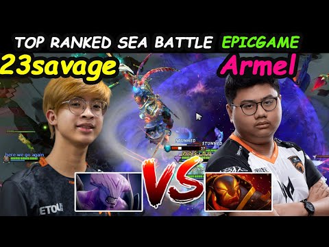 SEA TOP RANKED BATTLE | 23savage - [Faceless Void] Vs TNC Armel [Ember Spirit] Dota 2 Pro gameplay