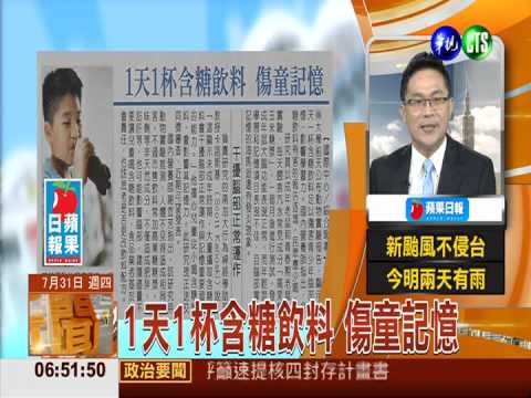 1天1杯含糖飲料 傷童記憶