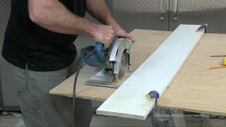 How To Make A Straight Cut Using A Circular Saw