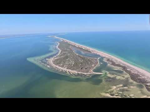 Florida's Forgotten Coast - St George and Dog Islands - Overflight from St Vincent to Carrabelle -4K