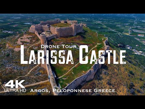LARISSA CASTLE 🇬🇷 Άργος Argos Drone Aerial 4K | Κάστρο Λάρισα Αργολίδα Πελοπόννησος Greece