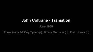 John Coltrane  -Transition- 1965