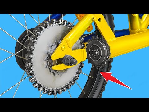 Never throw away your old bike chain! I show you how to make a chainless shaft drive bike