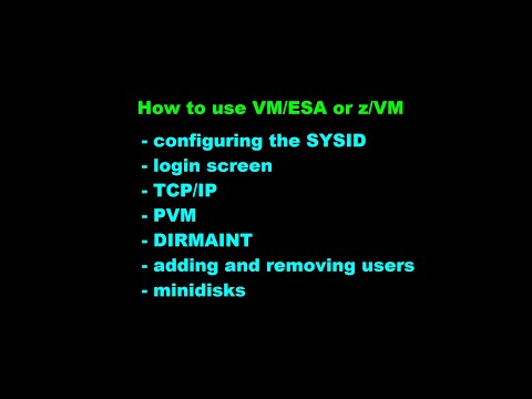 How to use VM/ESA or z/VM: Customizing the System
