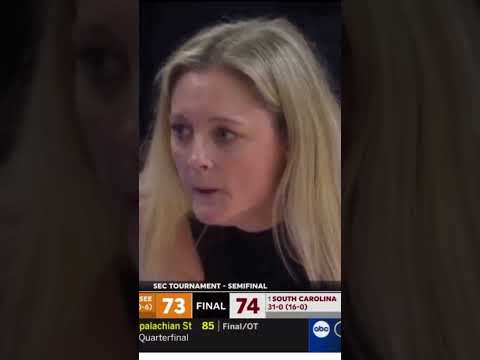 South Carolina Gamecocks Radio Call of Kamilla Cardoso GAME WINNING Three vs. Tennessee #shorts