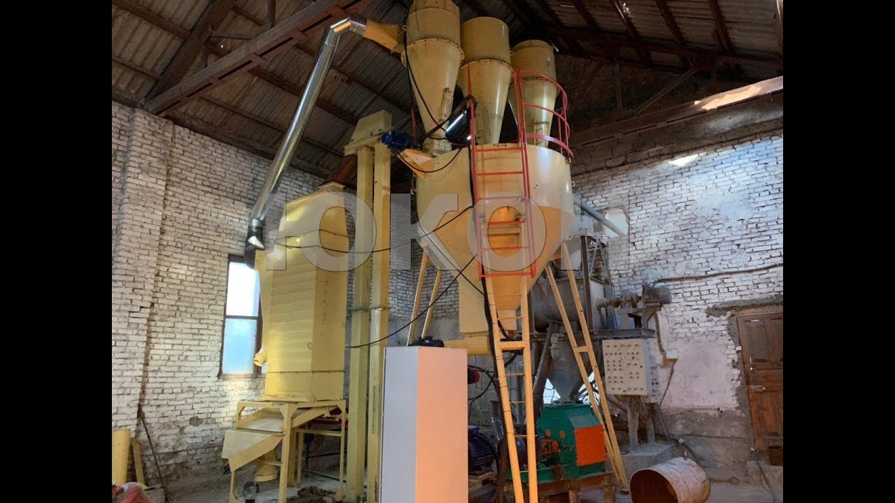 Линия гранулирования подсолнечного шрота на базе гранулятора ОГМ-1,5 