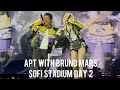 250713 APT guest Bruno Mars! Rosé Blackpink Deadline Tour Day 2 LA Los Angeles Concert Fancam Live