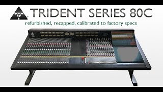 Video thumbnail for Trident Series 80 C analog mixing desk | 80B | 80C | ATB by vintagetools