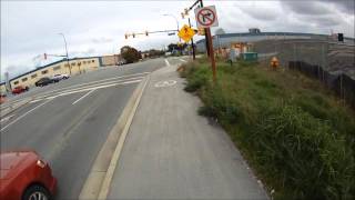 Braid Skytrain to Port Mann Bridge by bike