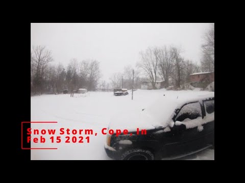Snow Storm,  Indiana feb 15 2021 Gopro Timelapse