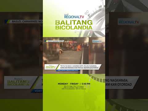 Balitang Bicolandia: Tricycle sa Basud, Camarines Norte, biglang nagkaraba #shorts