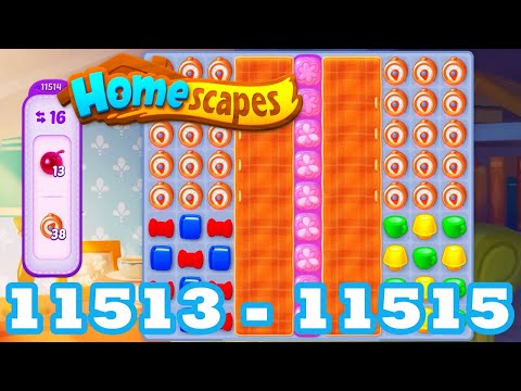 Homescapes Level 11513 - 11515 HD 3 - match puzzle Gameplay | android | IOS | 11514 | GameGo Game