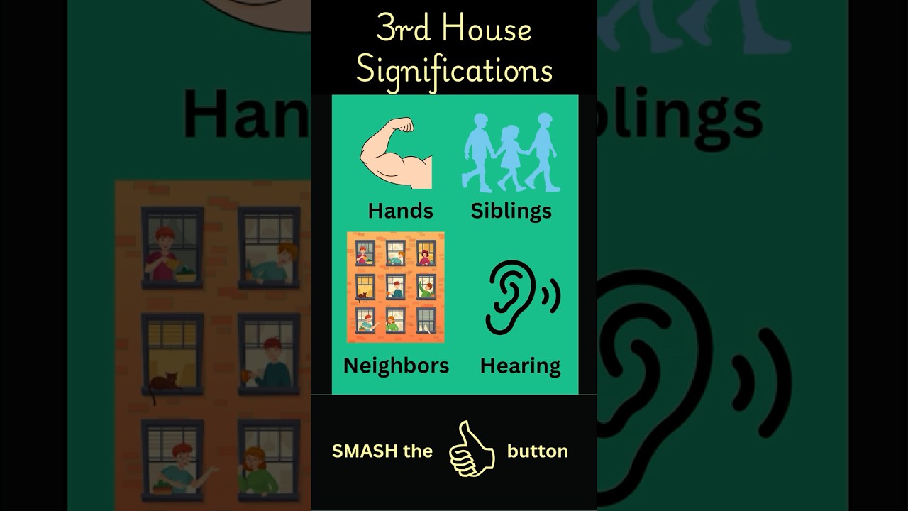 Third House Significations #vedicastrology #astrology #3rdhouse