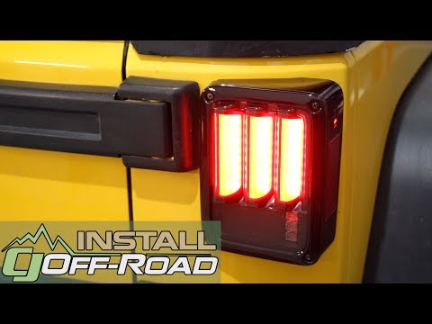 Installing Black LED Sequential Taillights with Smoked Lenses Spice-up your 2007-18 Jeep Wrangler JK