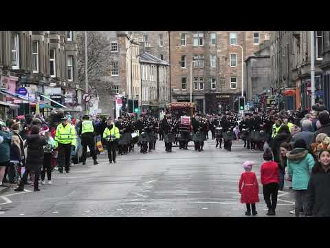 Jingle Bells on the Bagpipes - Stockbridge Santa Parade 2022