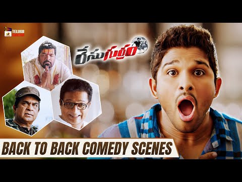 Race Gurram Telugu Movie | Back to Back Comedy Scenes | Allu Arjun | Shruti Haasan | Telugu Cinema