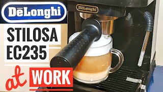 DeLonghi Stilosa EC235 BK Arbeit [Wie man Cappuccino macht]