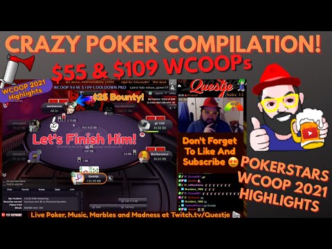 WCOOP 2021 Highlights Video: CRAZY Compilation! (8 Crucial Hands from Questje's Poker Stream)