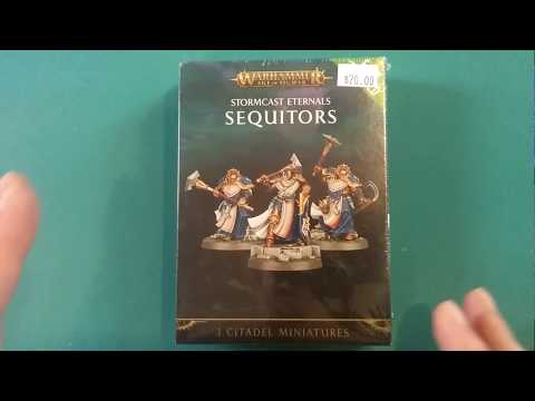 UNBOXING Warhammer Age of Sigmar Sequitors, Stormcast Eternals. Easy to build