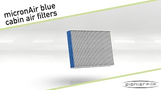 Features of the micronAir blue filter from Freudenberg Filtration Technologies