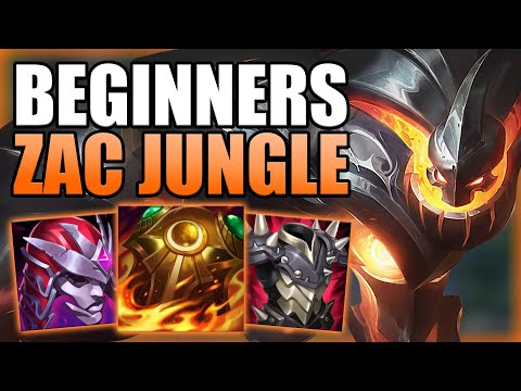 HOW TO PLAY ZAC JUNGLE & CARRY FOR BEGINNERS IN S12! - Best Build/Runes S+ Guide - League of Legends