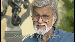"My artwork has essence of music, which is symbolic that I can hear again." says Satish Gujral