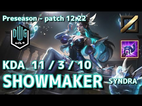 【KRサーバー/M1】DK Showmaker シンドラ(Syndra) VS HLE Clid ツイステッドフェイト(TF) MID - Patch12.22 KR Ranked【LoL】