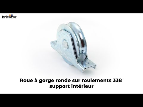 Roue à gorge ronde sur roulements 338, support intérieur COMUNELLO