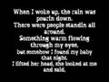 Last Kiss, by Pearl Jam Lyrics 
