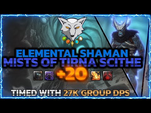 Barokoshama | Shadowlands Mythic +20 MISTS OF TIRNA SCITHE | Elemental Shaman PoV