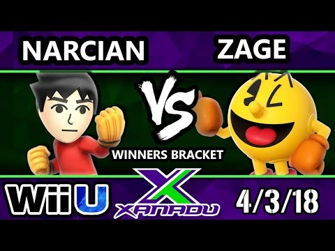 S@X 244 Smash 4 - Narcian (Mii Brawler) Vs. Zage (Pacman) - Wii U Winners Bracket