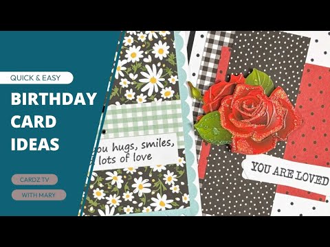 HOW TO MAKE QUICK & EASY COLORFUL BIRTHDAY CARDS!